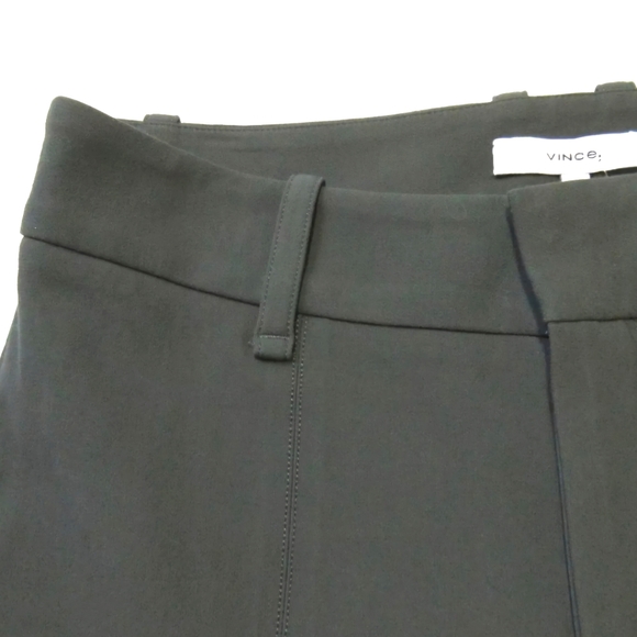 ☘️VINCE🍀 High-Waist Cigarette Pants in Antique Olive- Women's size 14 - Picture 3 of 7